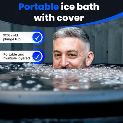 The Cold Pod Ice Bath Tub  XL: Cold Plunge Tub, 116 Gallons & portable